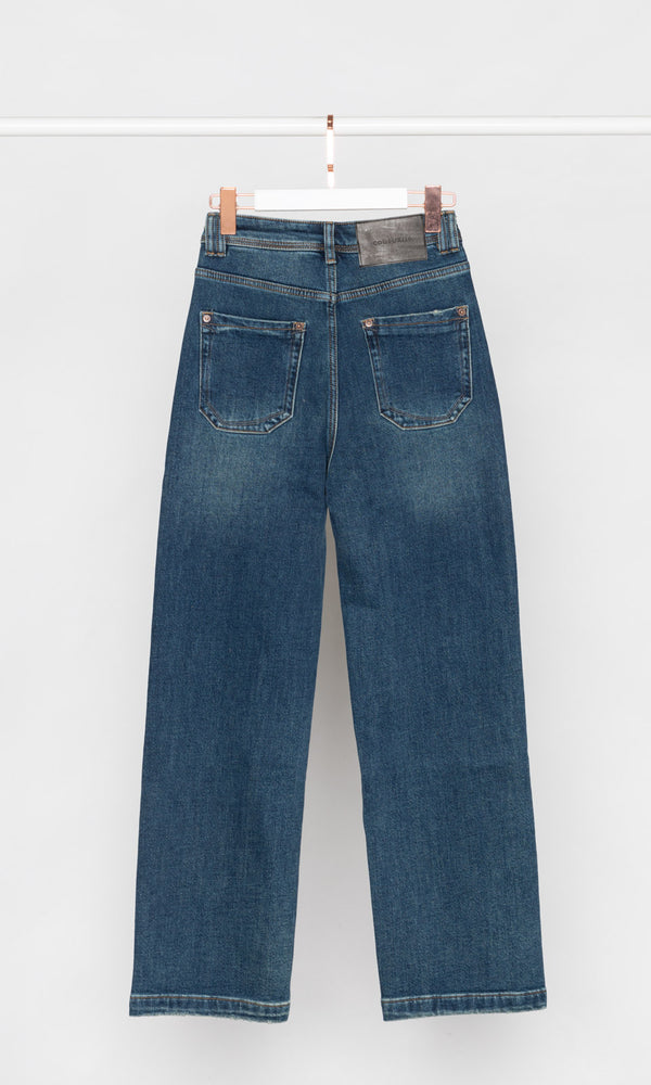 Fleece Lining Straight Leg Jeans