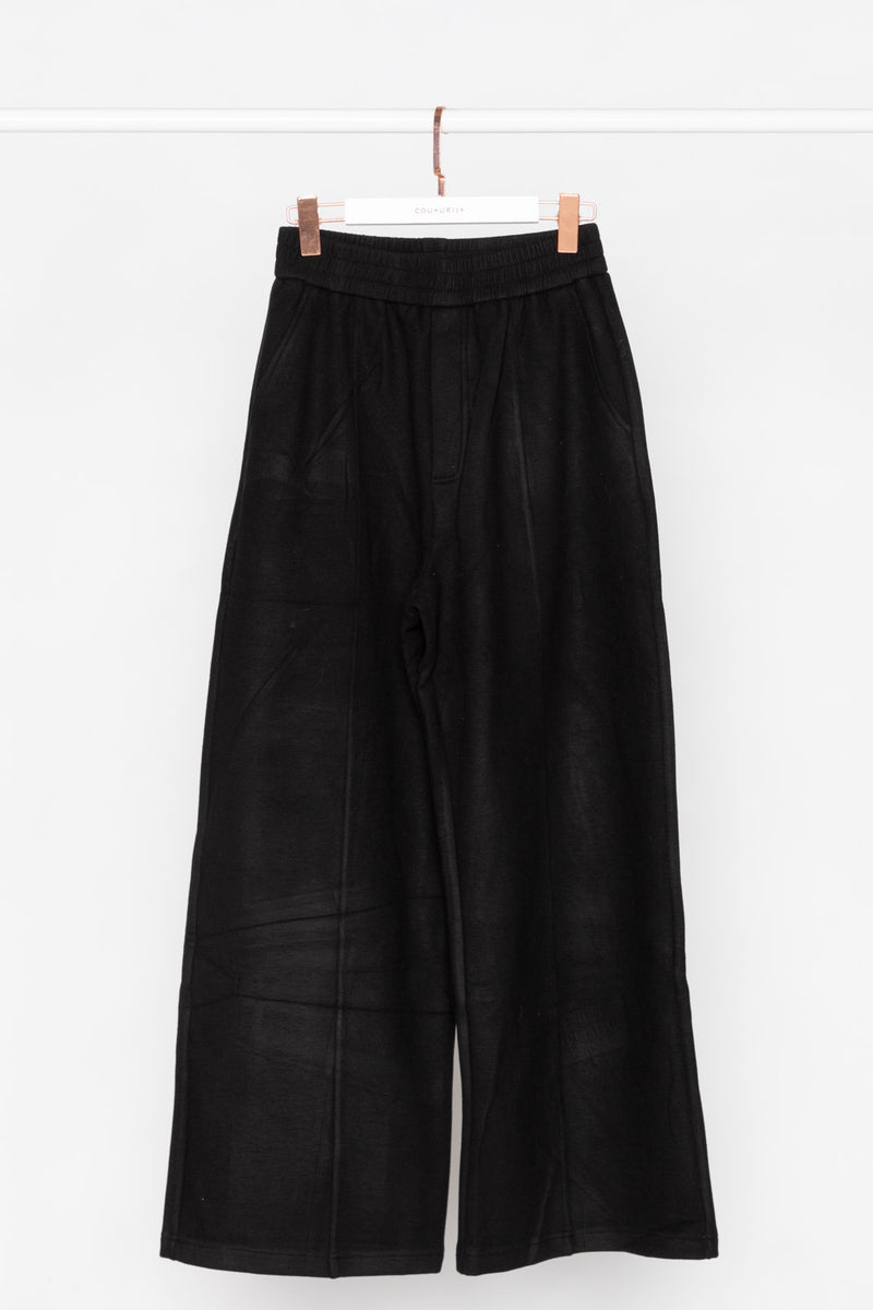 Front Seams Soft Wide Leg Sweatpants