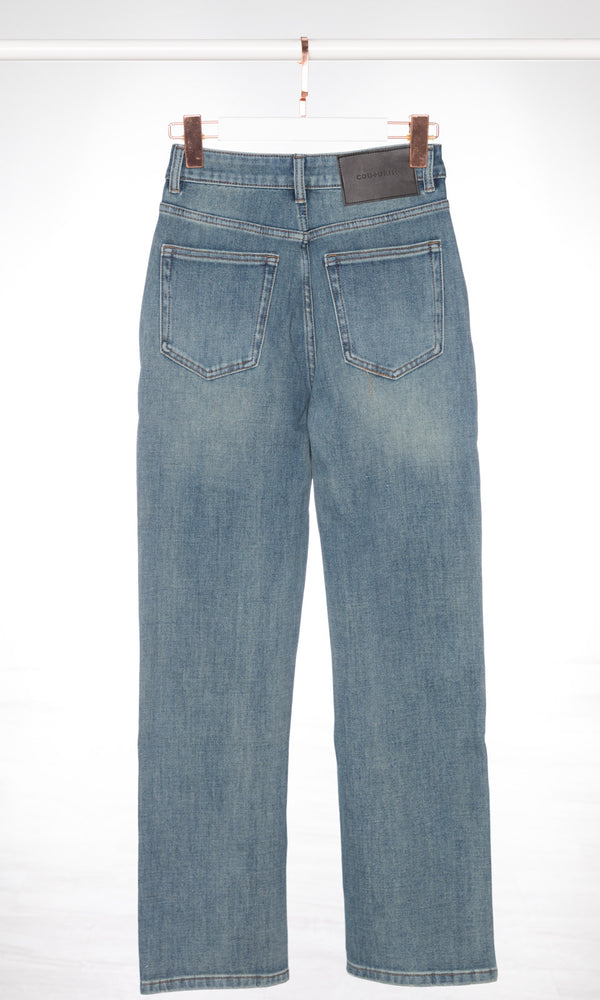 High-waisted Slight Slim Straight Leg Jeans