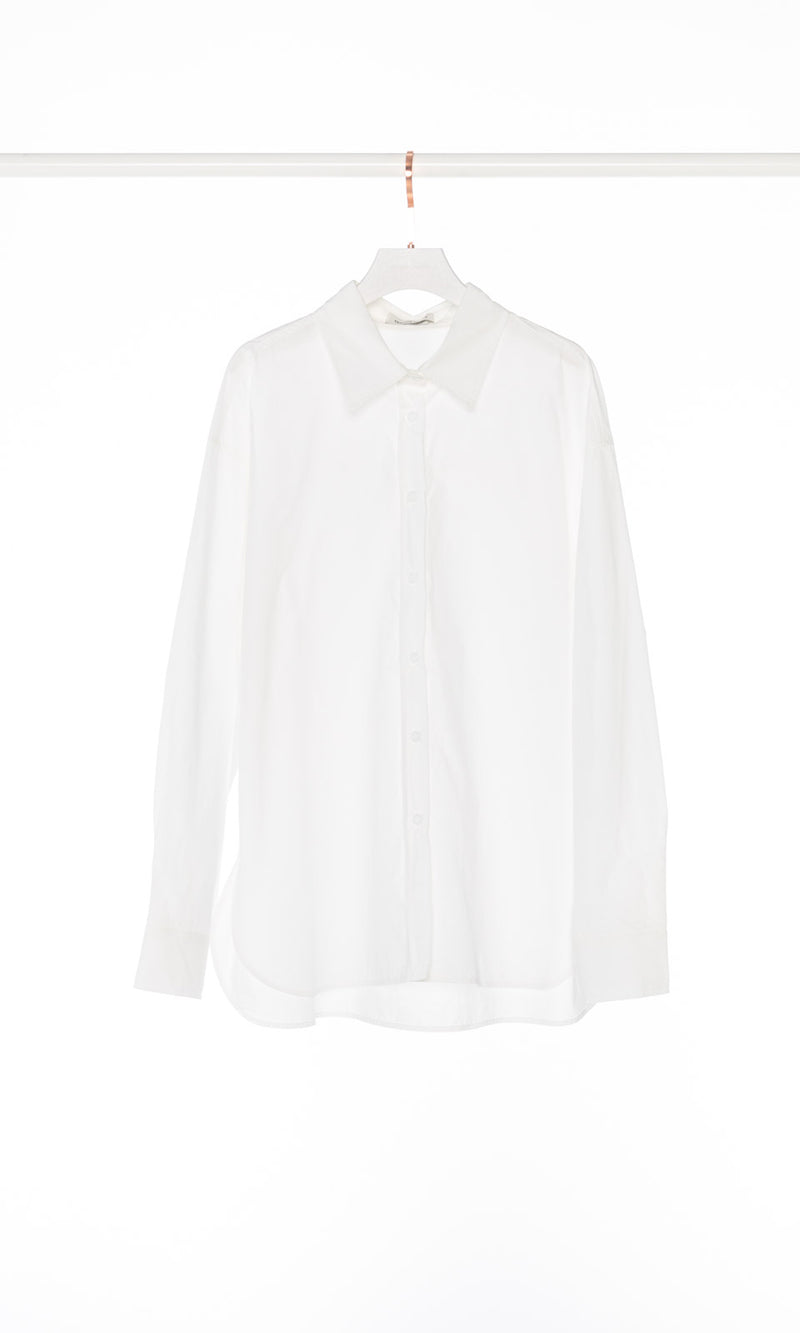 Solid Color Oversized Shirt