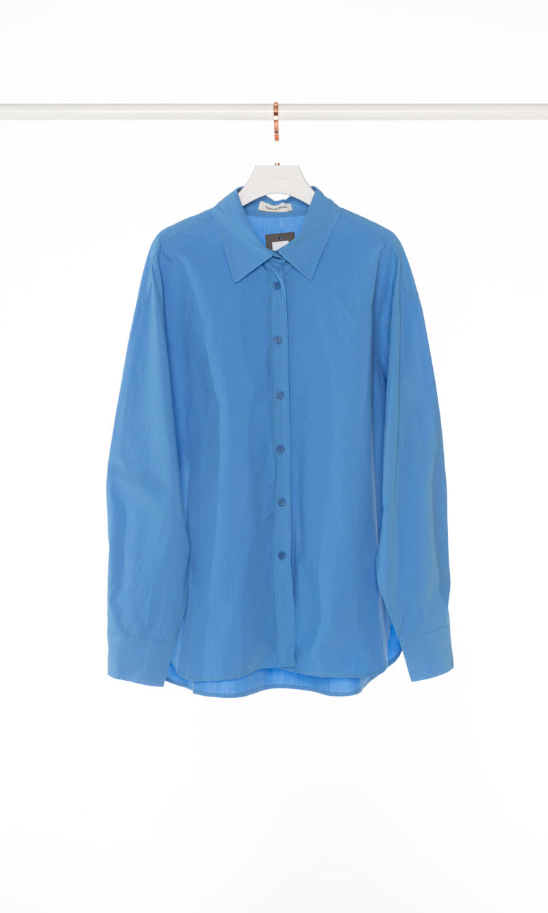 Solid Color Oversized Shirt