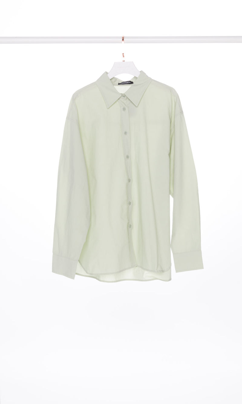 Solid Color Oversized Shirt