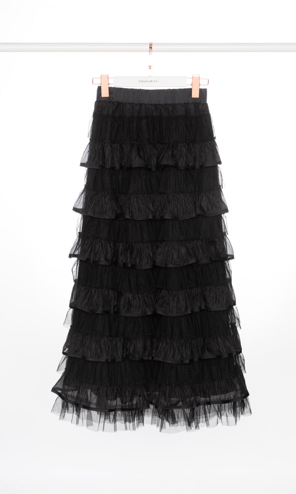 Tulle Layers Maxi Skirt