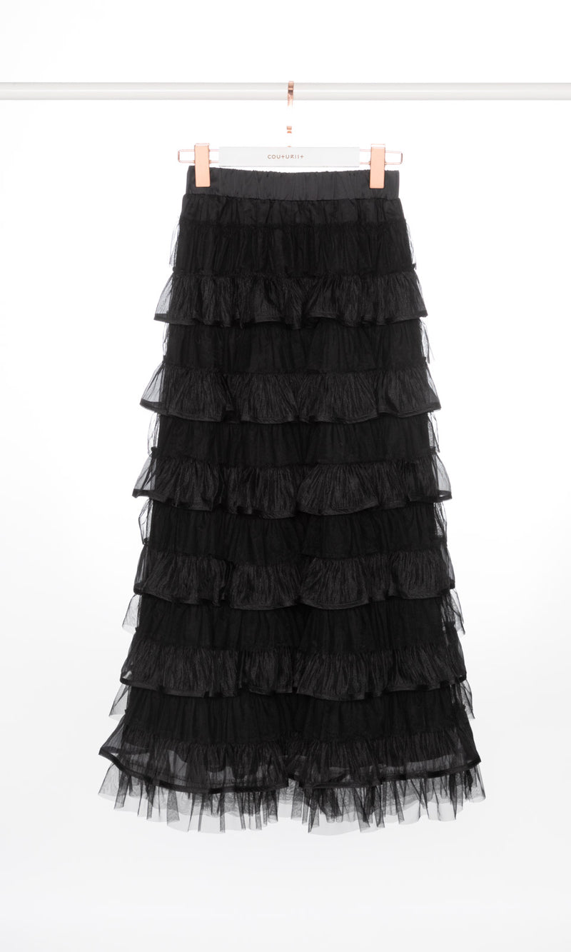 Tulle Layers Maxi Skirt