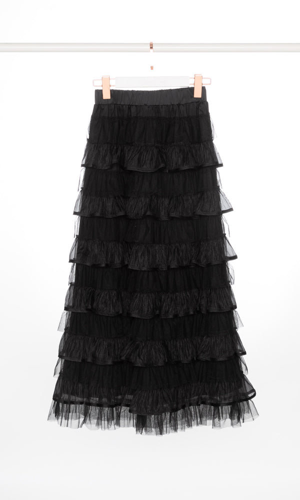 Tulle Layers Maxi Skirt