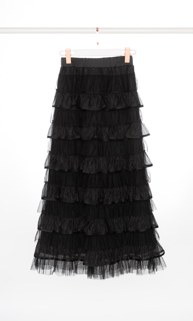 Tulle Layers Maxi Skirt