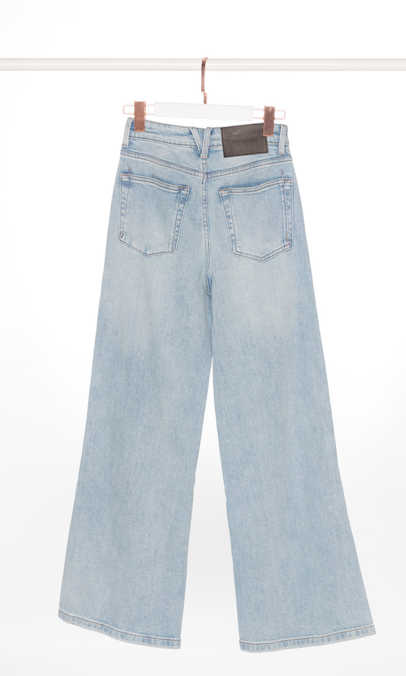 Light Washed Wide Leg Jeans