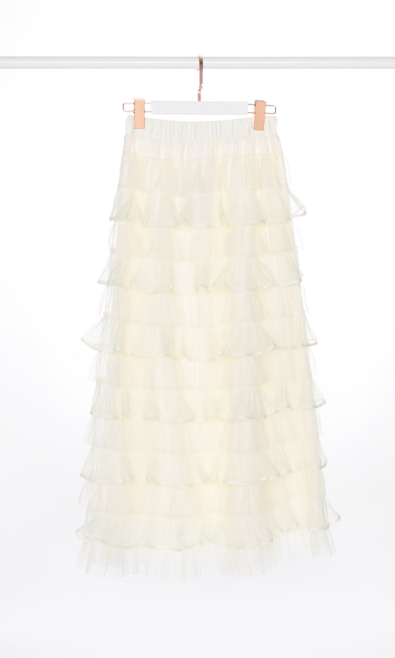 Tulle Layers Maxi Skirt