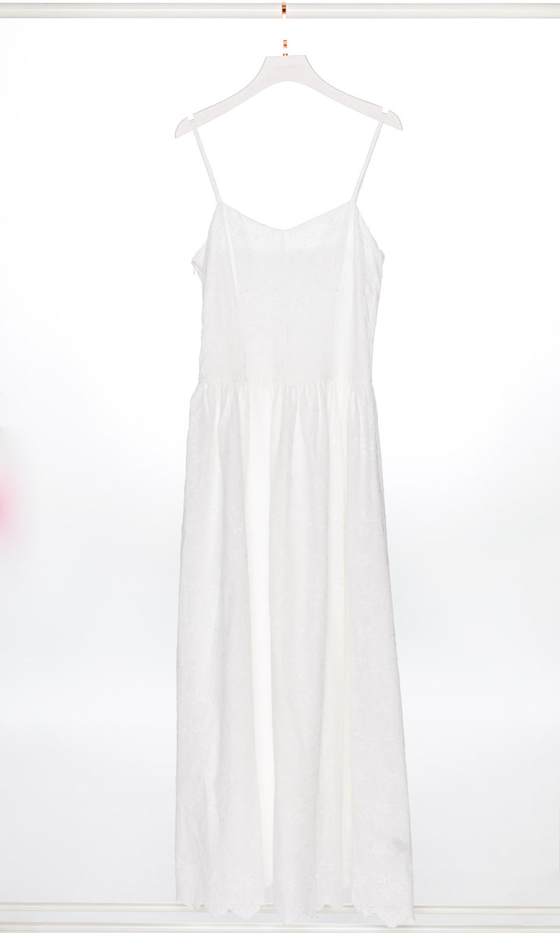 V-neck Lace Cami Maxi Dress