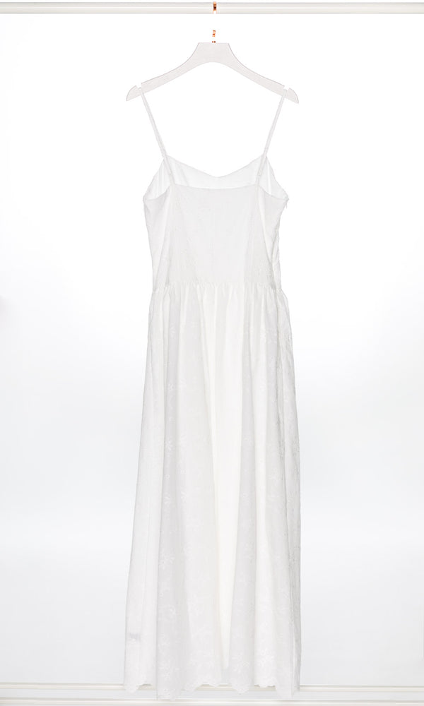 V-neck Lace Cami Maxi Dress