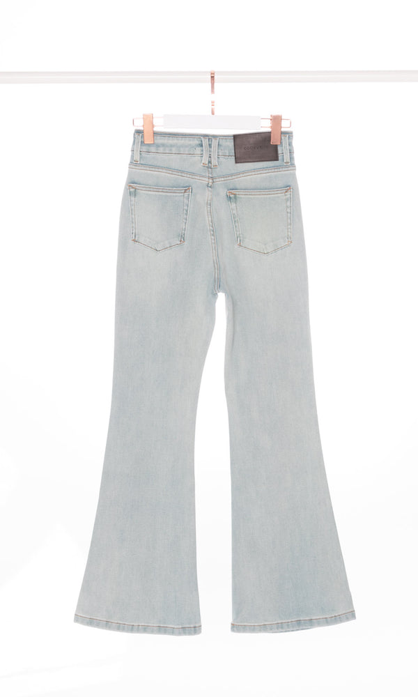 Twisted Seam Skinny Flare Jeans
