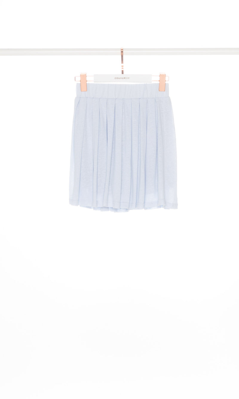 Soft Pleated Mini Skirt