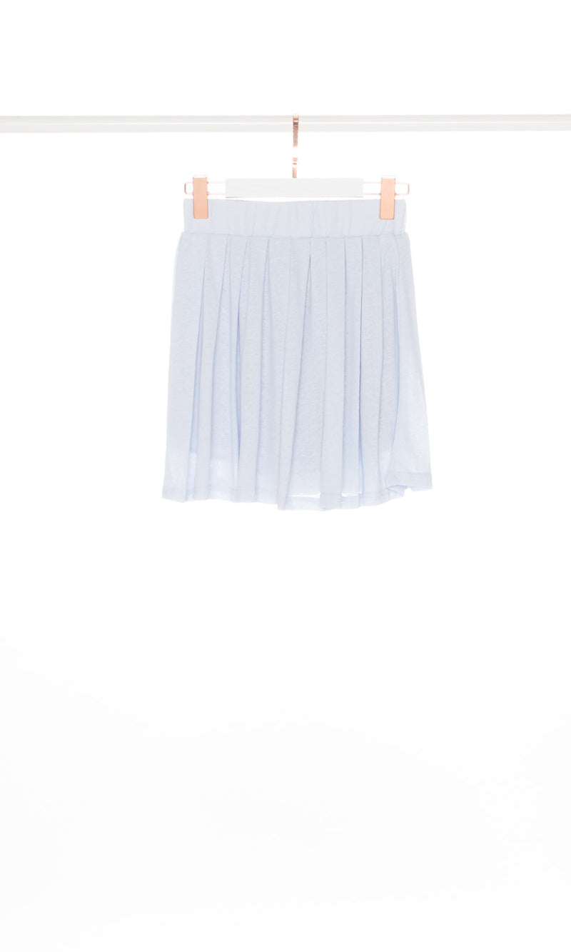 Soft Pleated Mini Skirt