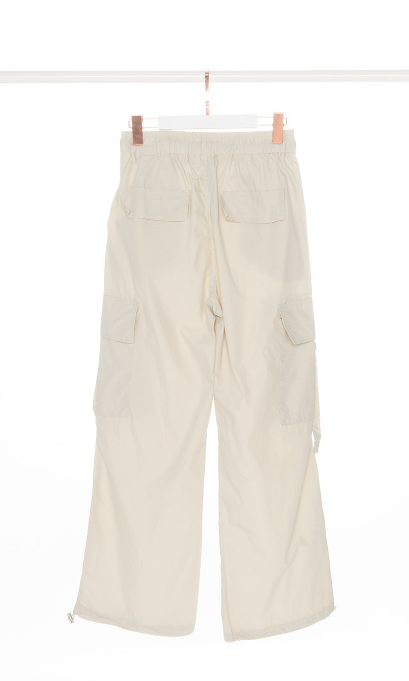 Contrasting Drawstring Cargo Pants
