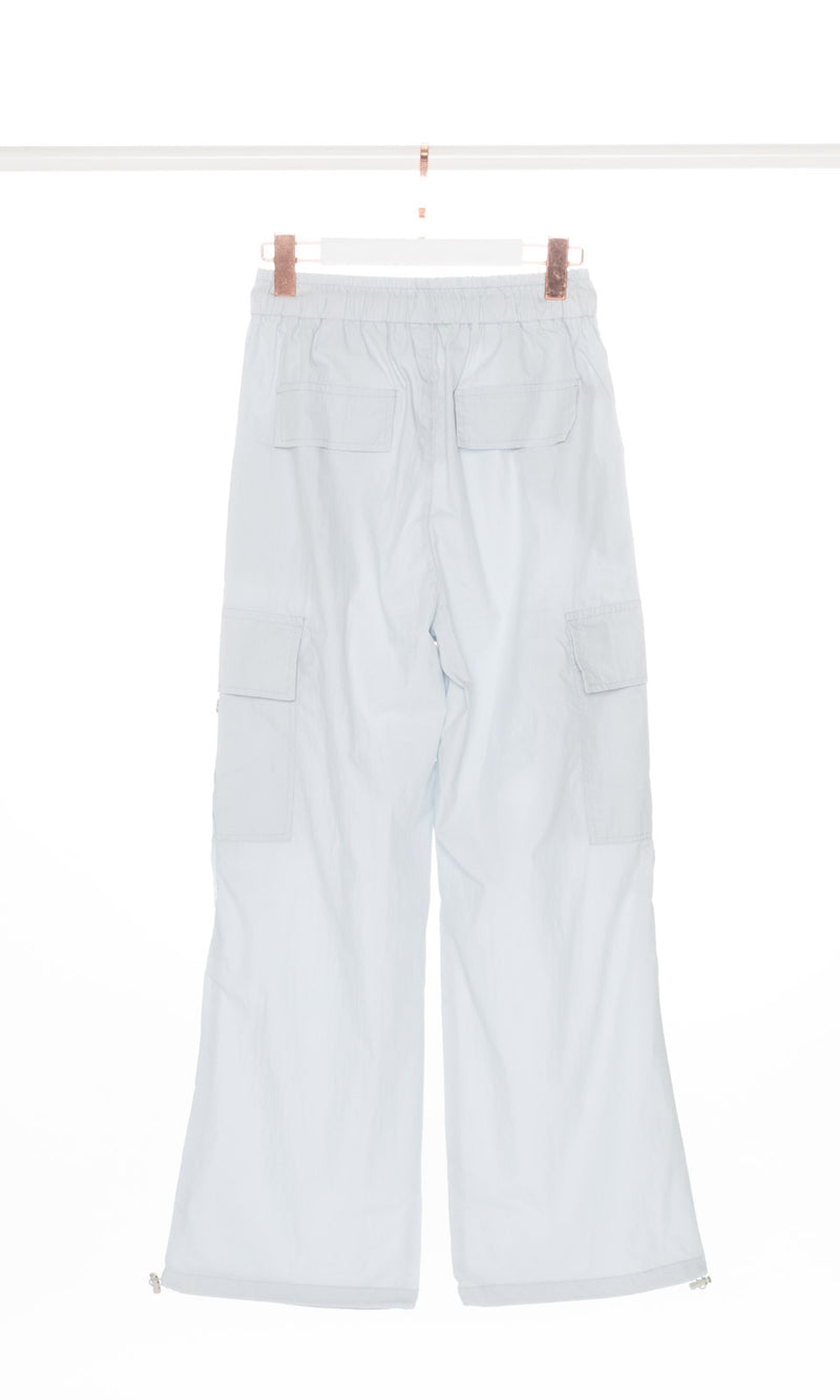 Contrasting Drawstring Cargo Pants