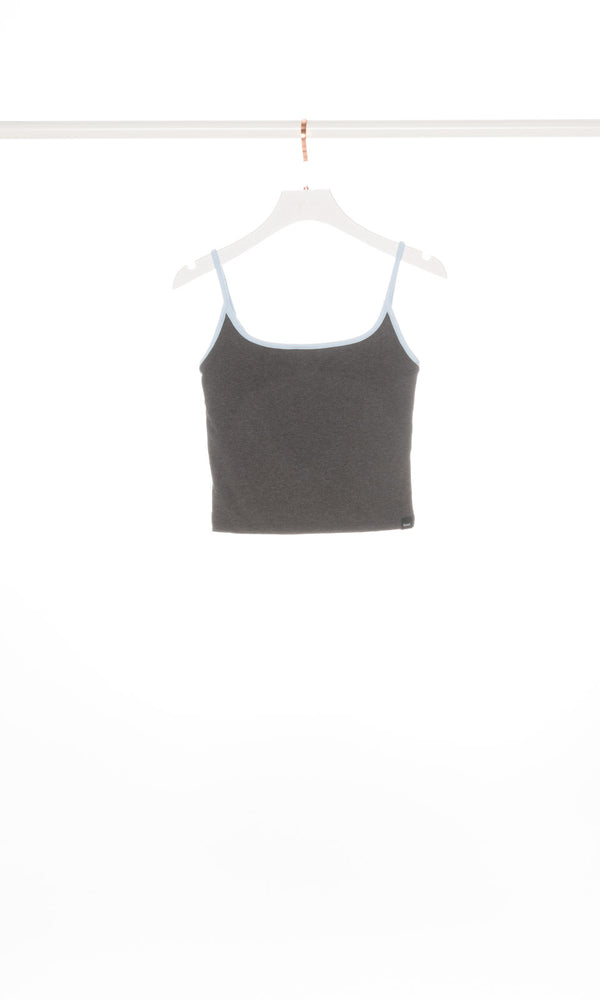 Contrasting Edges Cami Crop Tank
