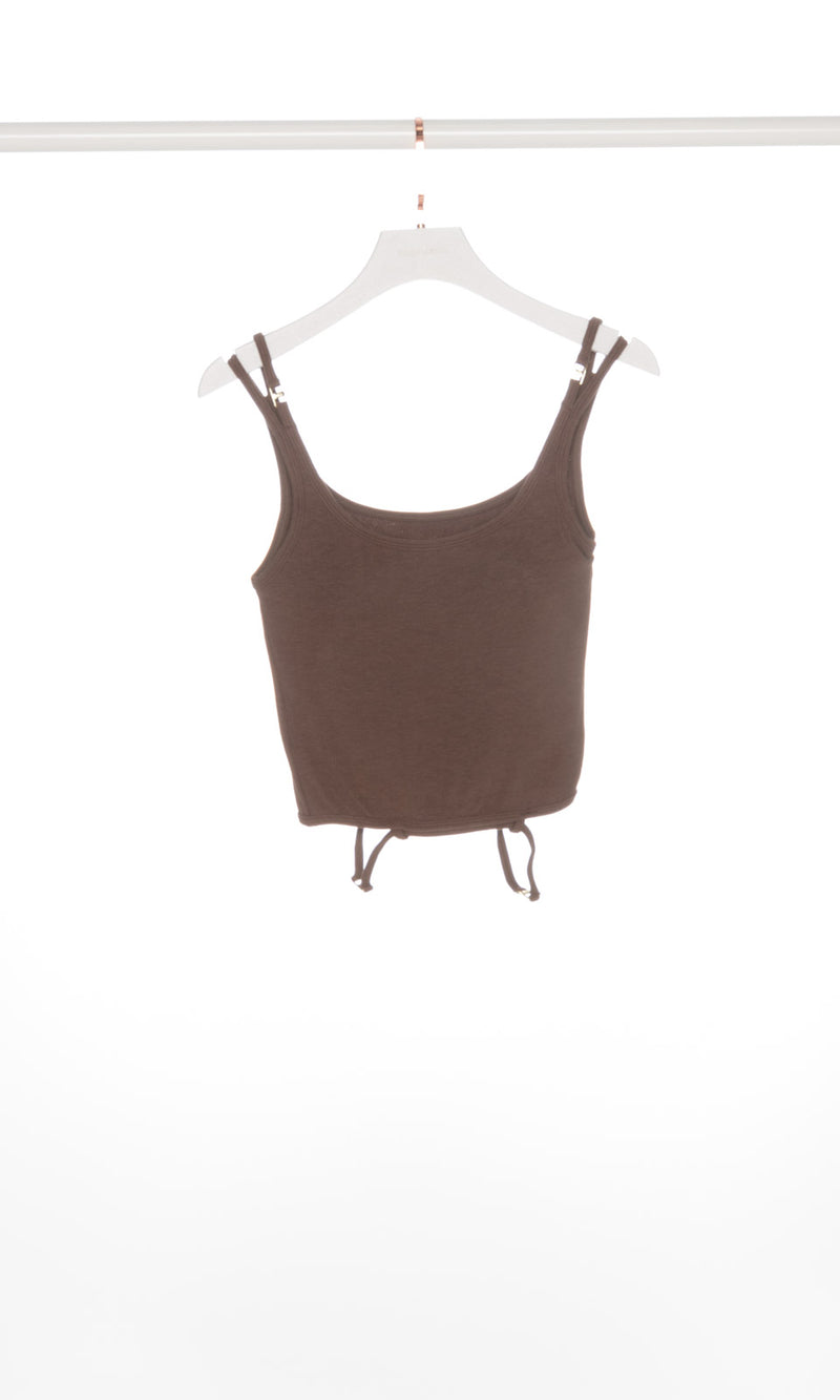 Double Straps U-neck Tank