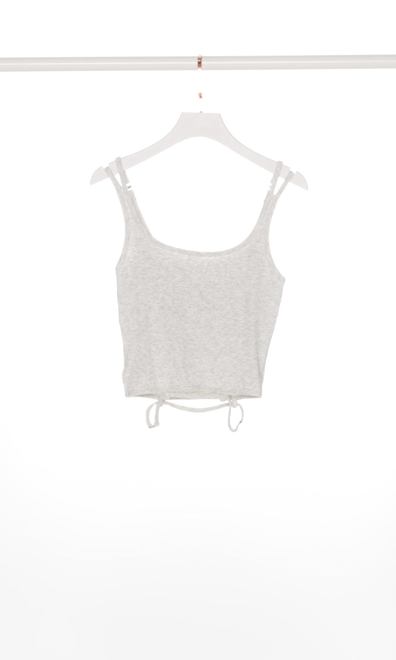 Double Straps U-neck Tank