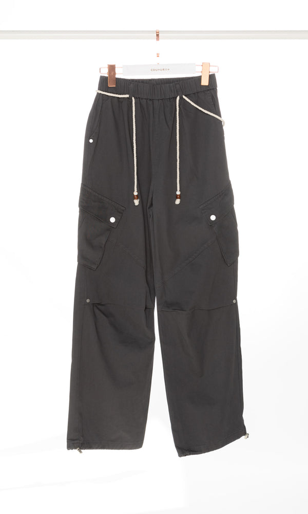 Cargo Pants with White Waist Belt