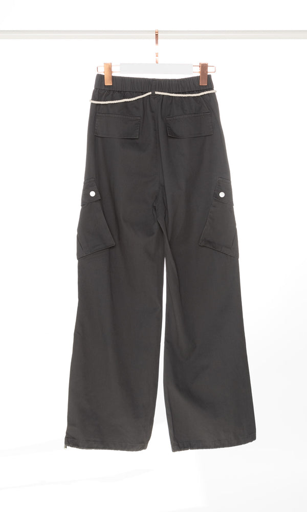 Cargo Pants with White Waist Belt