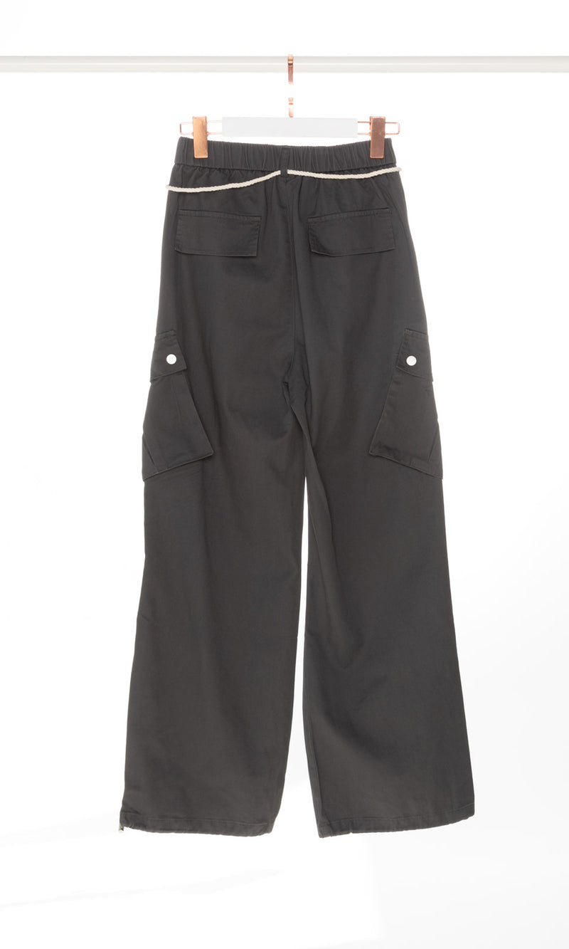 Cargo Pants with White Waist Belt