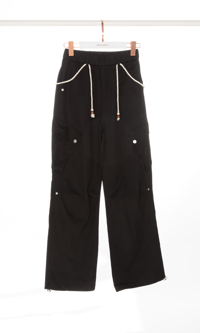 Cargo Pants with White Waist Belt