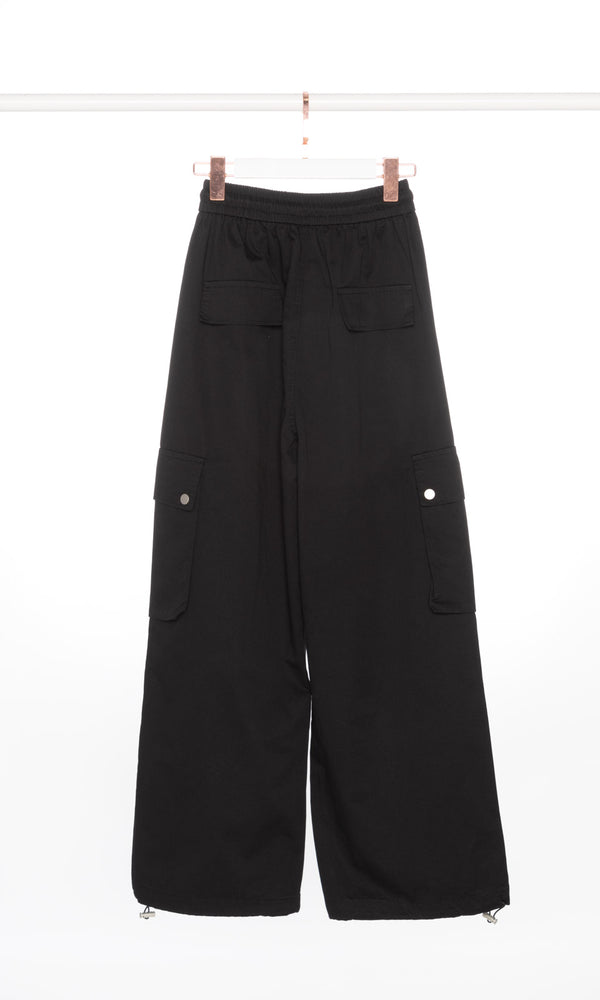 Wide Leg Cargo Pants with Studs