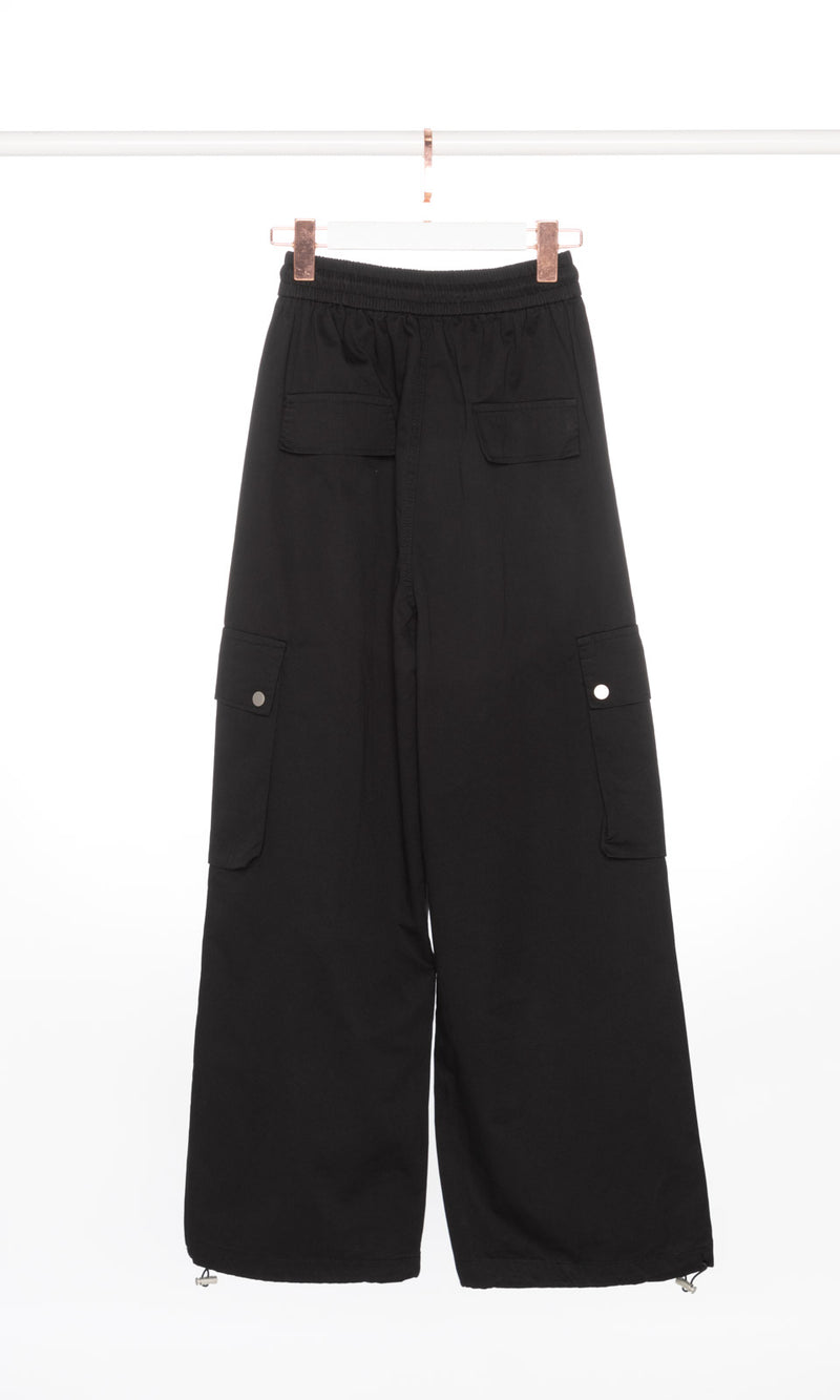 Wide Leg Cargo Pants with Studs