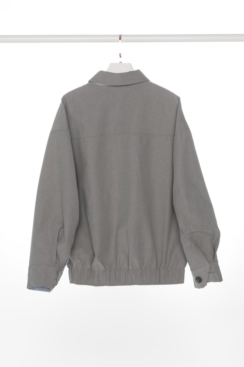 Reversible Zip Up with Collar Jacket