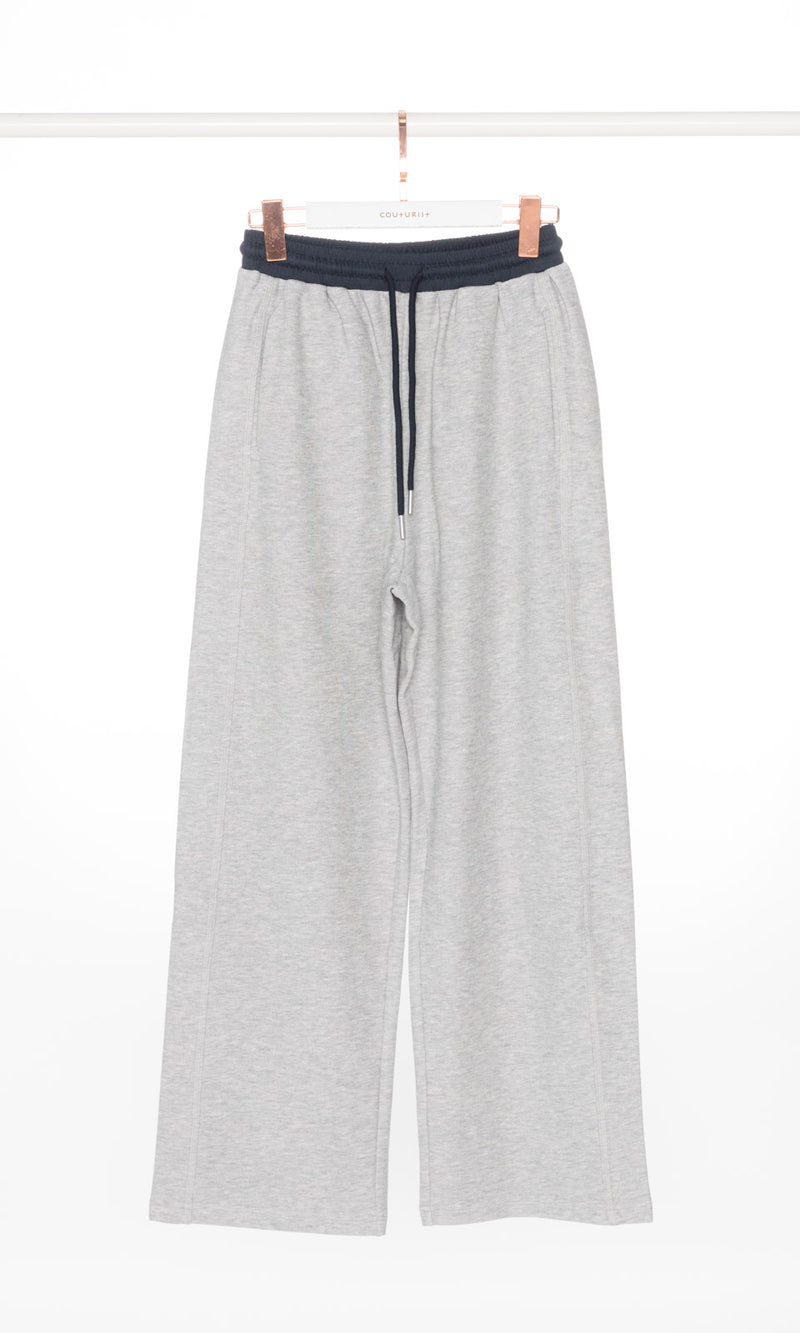 Contrasting Waistband Soft Sweatpants