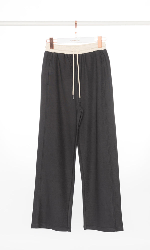 Contrasting Waistband Soft Sweatpants