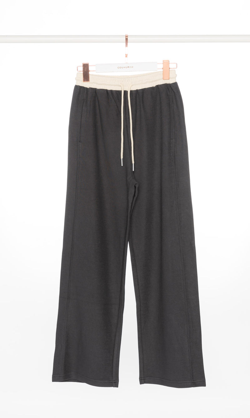 Contrasting Waistband Soft Sweatpants