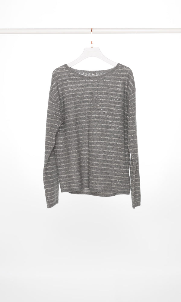 Oversized Stripe Knit Sweater