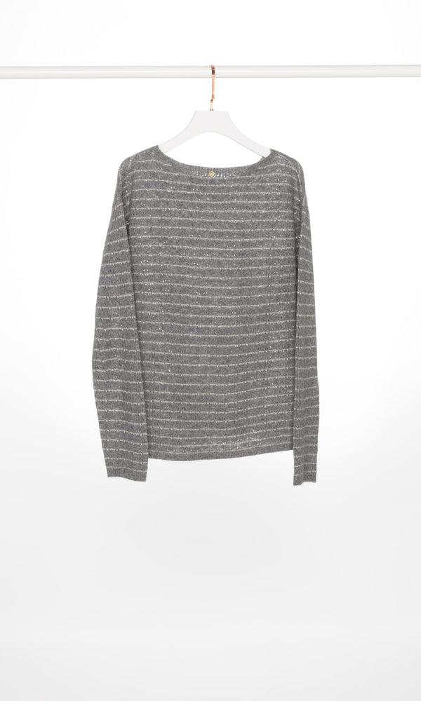 Oversized Stripe Knit Sweater