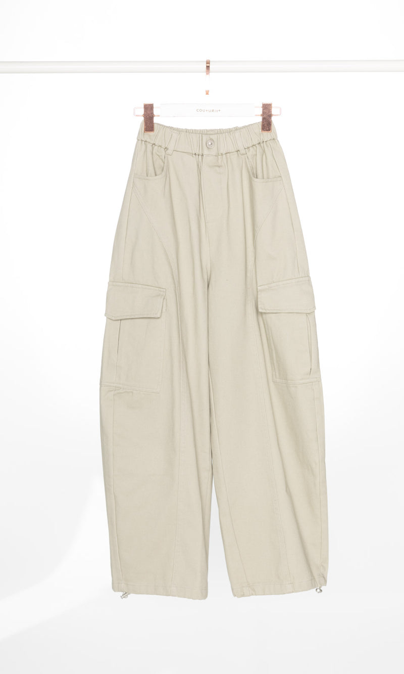 Fleece Cargo Jeans