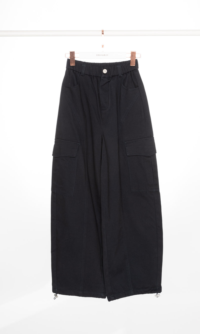 Fleece Cargo Jeans