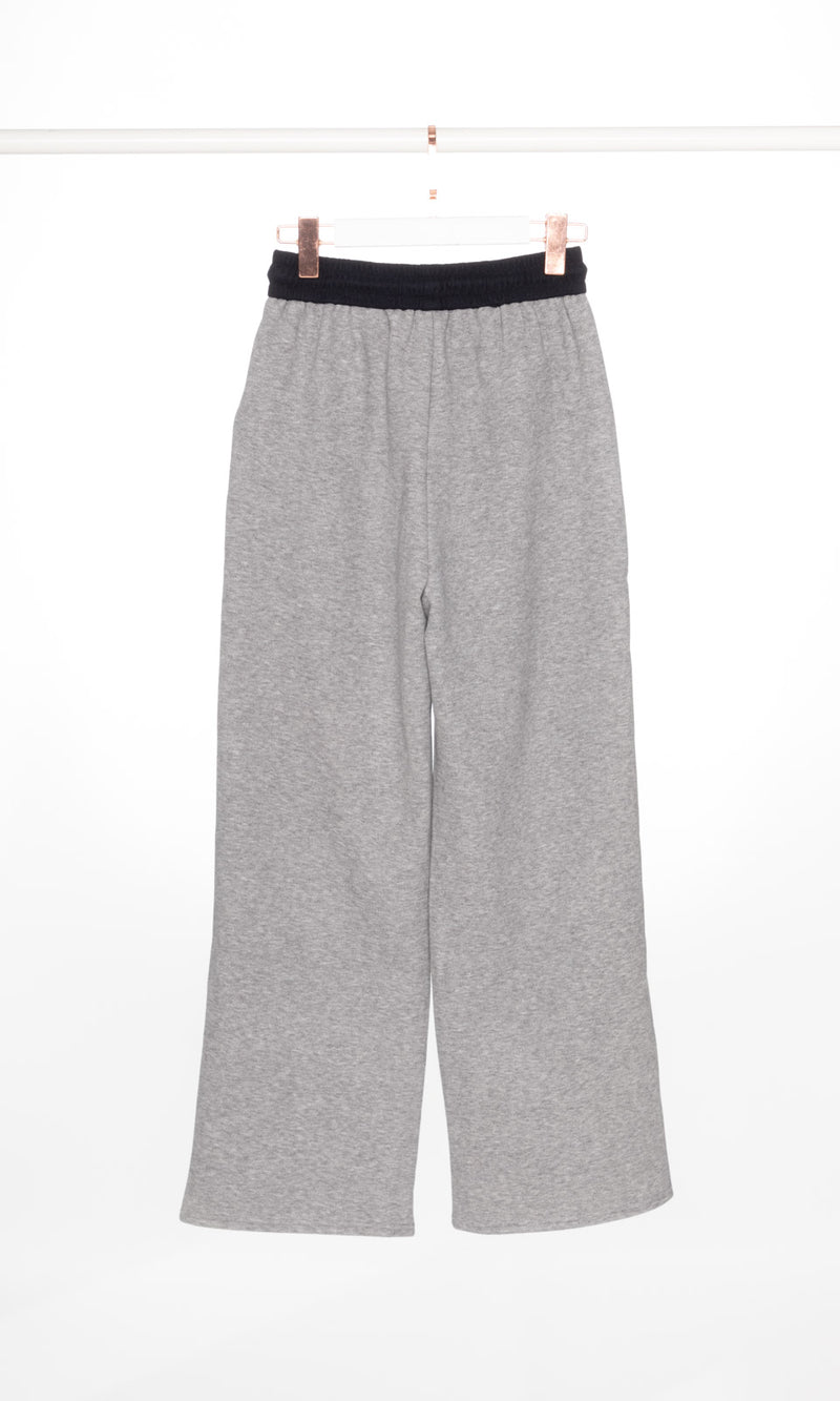 Contrasting Waistband Soft Fleece Sweatpants