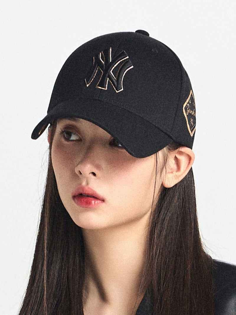 Diamond Structure Ball Cap NY Yankees Black