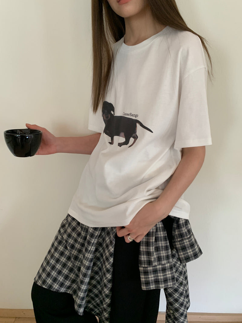 Dog Print T-shirt