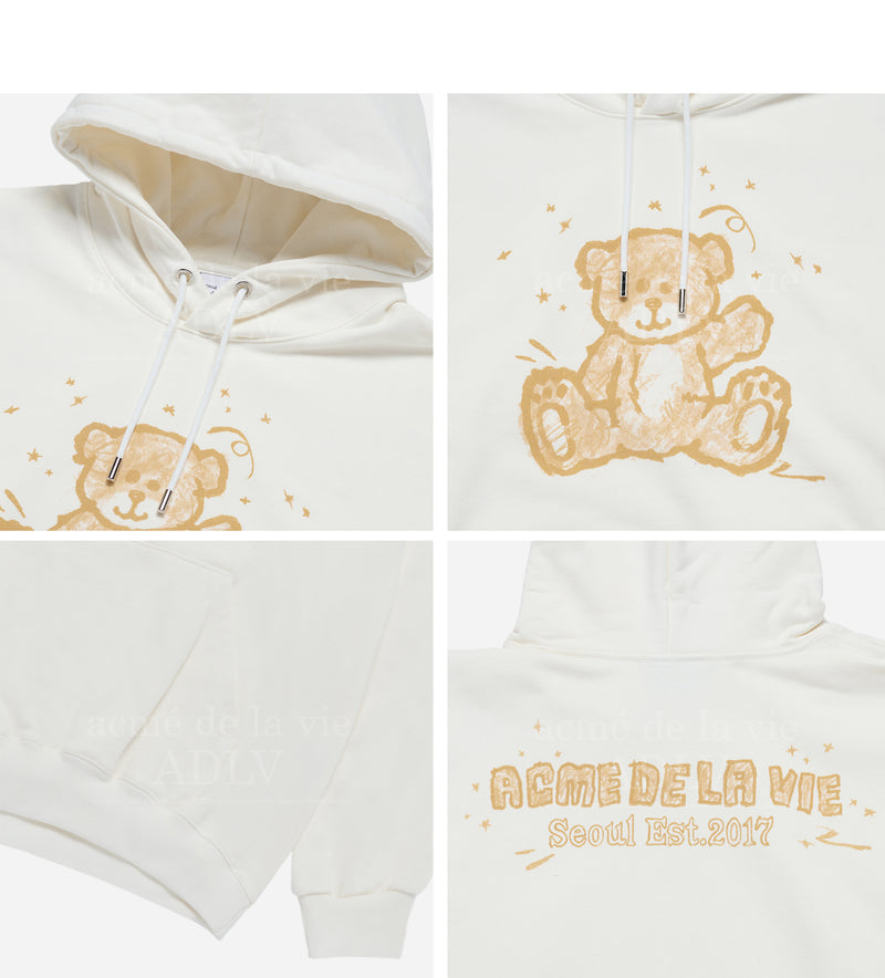 Hand Sketch Bear Hoodie