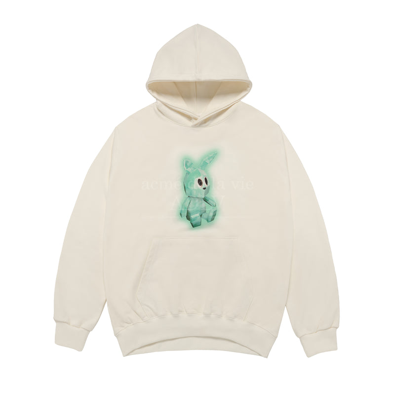 Retro Rabbit Hoodie Cream