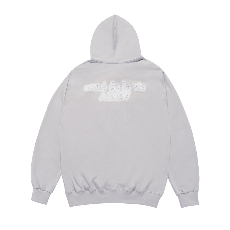 Retro Rabbit Hoodie Grey