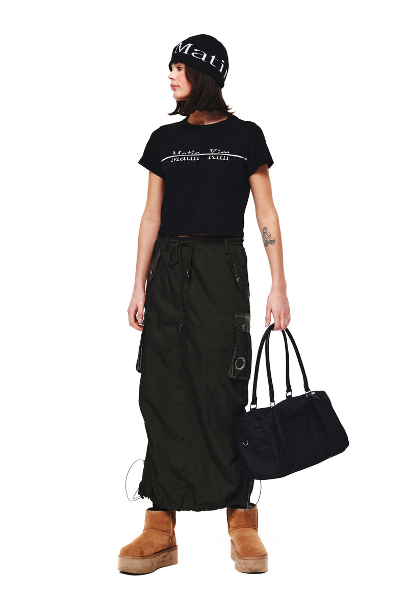 Cut Logo Crop T-shirt