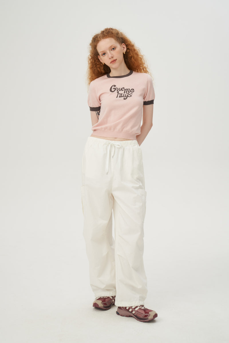 Give Me Hug Short Sleeves Knit Top