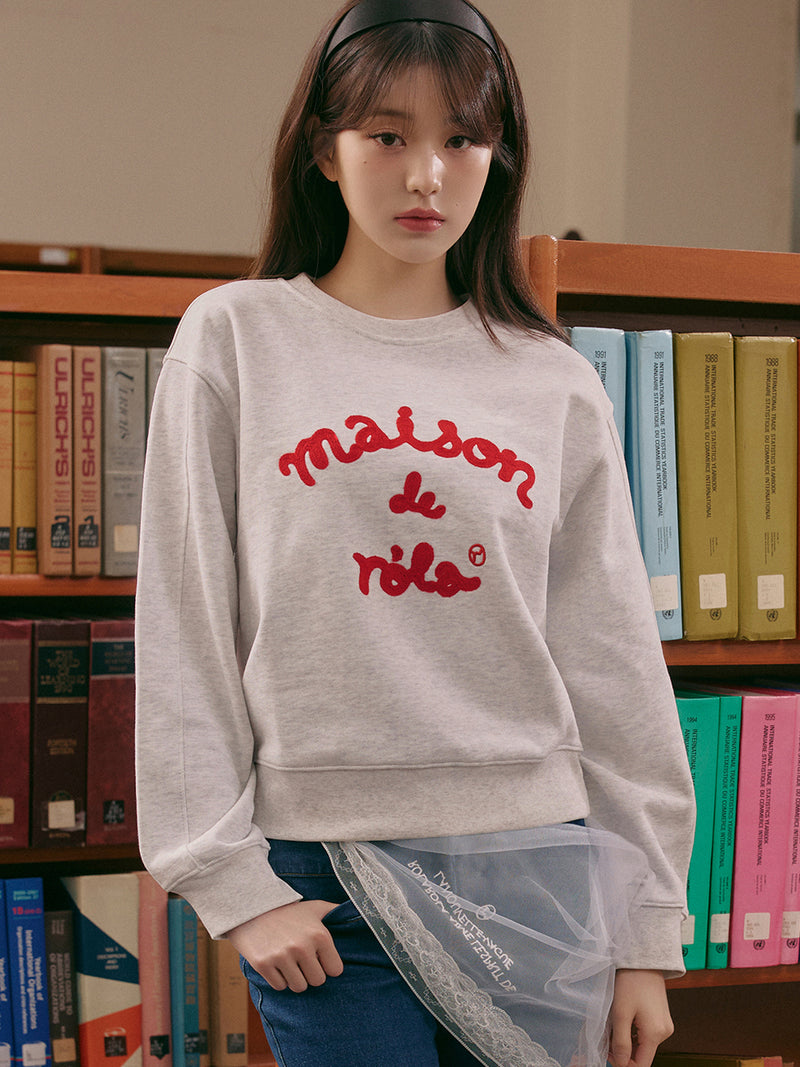 Maison De Rola Sweatshirt Melange Grey