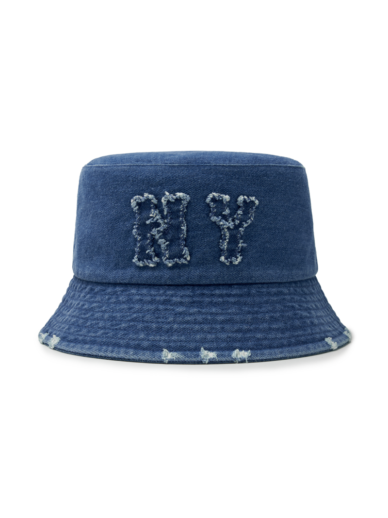 Basic Coopers Denim Bucket Hat NY Yankees Blue