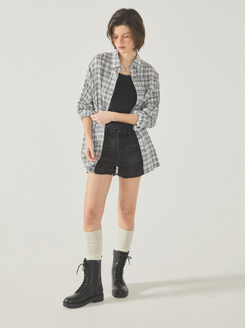 Steve Flannel Check Shirts Green