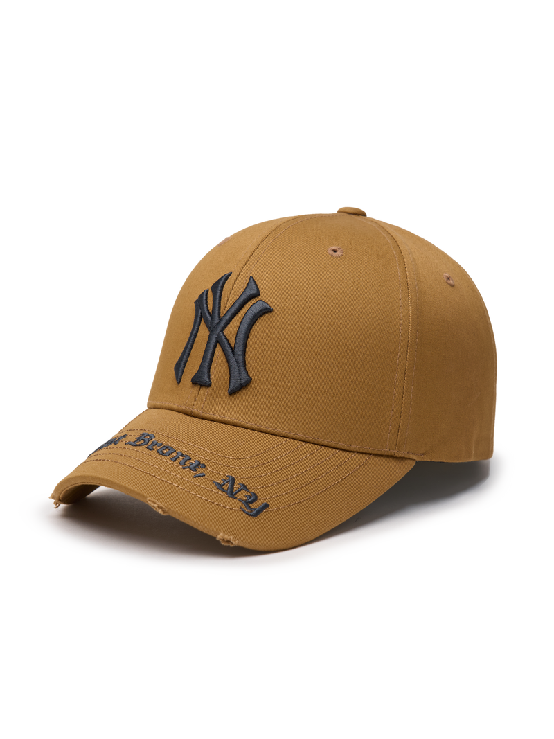 Gothic Address Structure Ball Cap NY Yankees Khaki