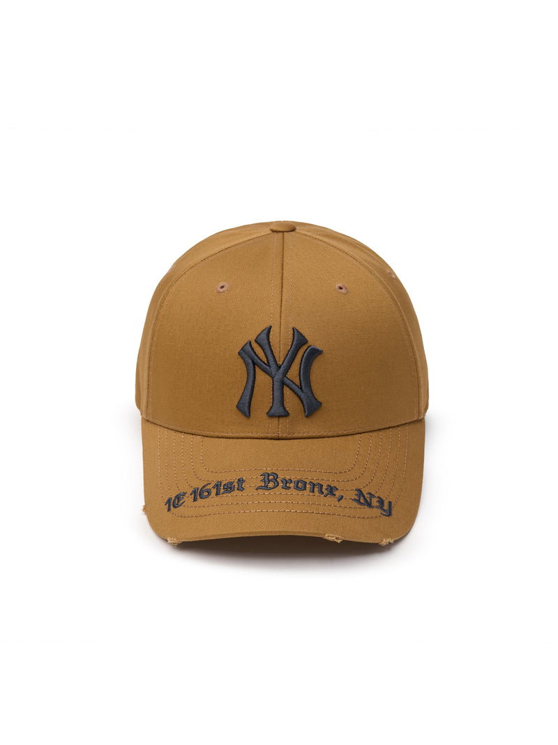 Gothic Address Structure Ball Cap NY Yankees Khaki