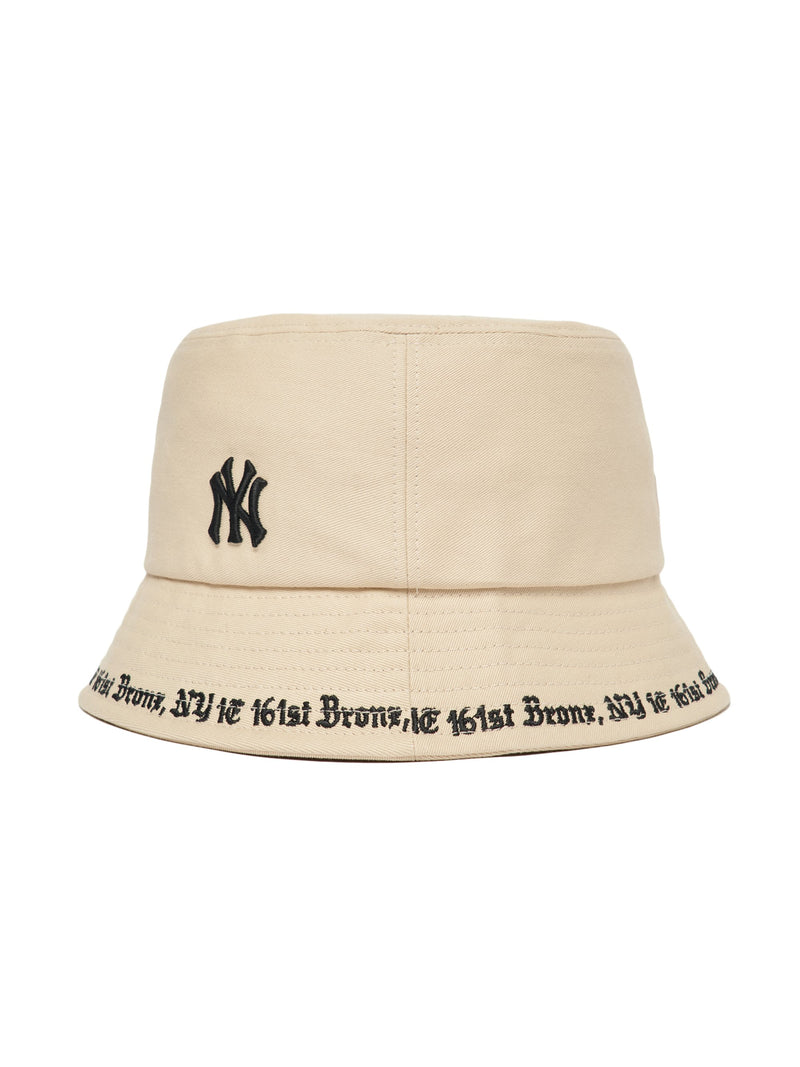 Gothic Bucket Hat NY Yankees Beige